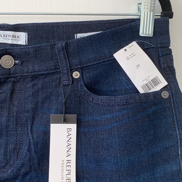 BANANA REPUBLIC Roll-up Premium Jean Shorts Size 29 New With Tag - Picture 4 of 12